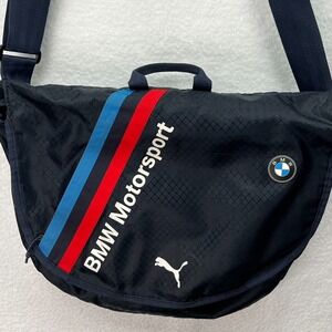 BMW Motorsport Blue Commuter Messenger w/Laptop Pocket Bag‎ Puma